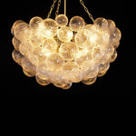 Lumière Cascade Glass Ball Chandelier – Modern Sculptural Pendant Light