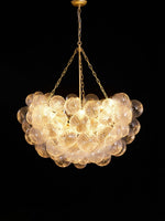 Lumière Cascade Glass Ball Chandelier – Modern Sculptural Pendant Light