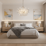 Lumière Cascade Glass Ball Chandelier – Modern Sculptural Pendant Light