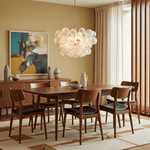 Lumière Cascade Glass Ball Chandelier – Modern Sculptural Pendant Light