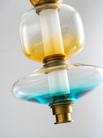 Artisan Glass Bead Linear Pendant Light for Modern Interiors