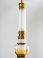 Artisan Glass Bead Linear Pendant Light for Modern Interiors