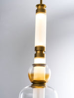 Artisan Glass Bead Linear Pendant Light for Modern Interiors