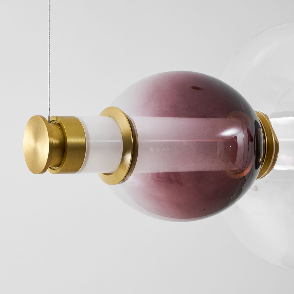 Artisan Glass Bead Linear Pendant Light for Modern Interiors