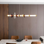 Artisan Glass Bead Linear Pendant Light for Modern Interiors