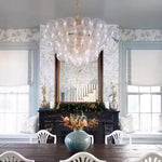 Lumière Cascade Glass Ball Chandelier – Modern Sculptural Pendant Light