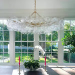 Lumière Cascade Glass Ball Chandelier – Modern Sculptural Pendant Light