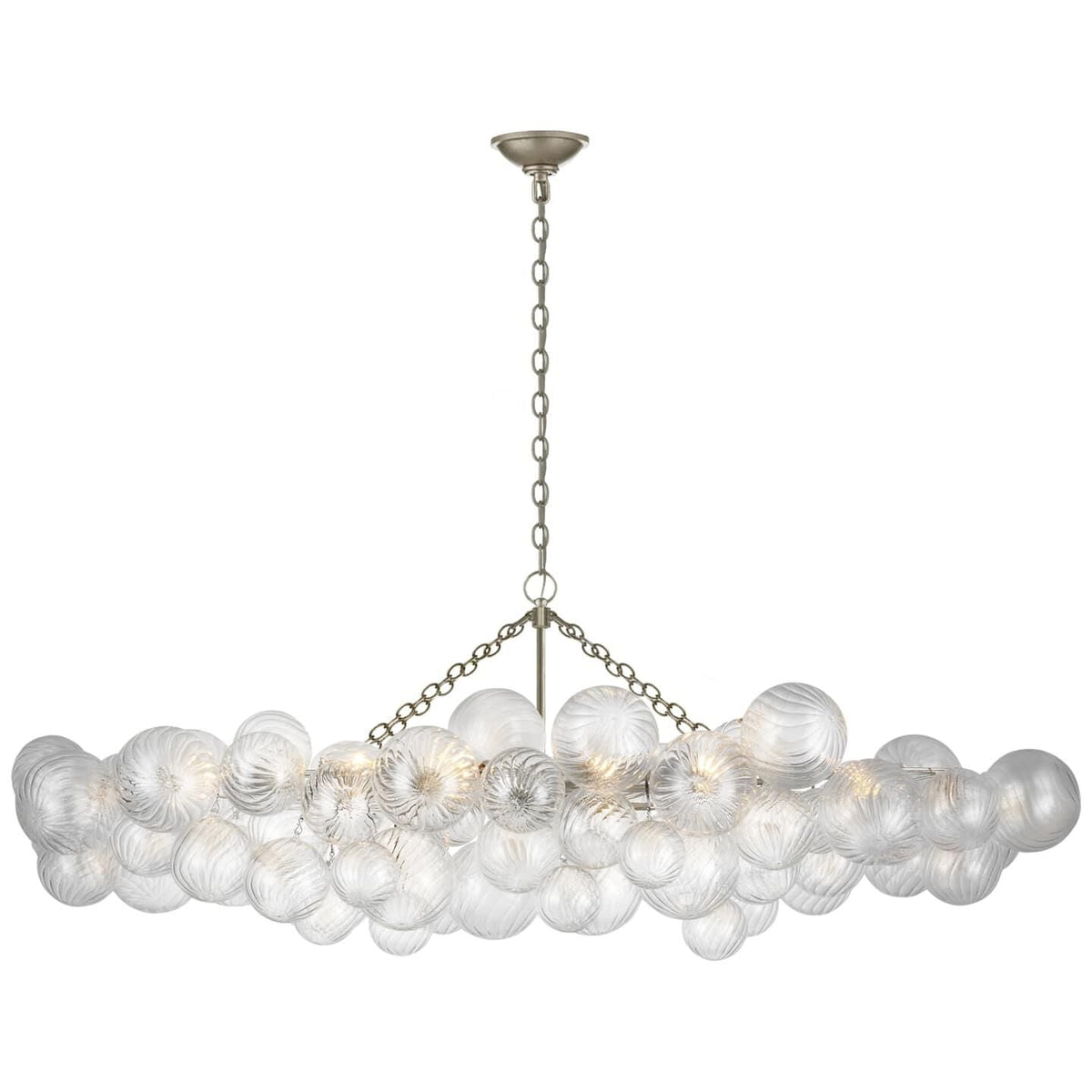 Lumière Cascade Glass Ball Chandelier – Modern Sculptural Pendant Light