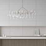 Lumière Cascade Glass Ball Chandelier – Modern Sculptural Pendant Light
