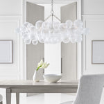 Lumière Cascade Glass Ball Chandelier – Modern Sculptural Pendant Light