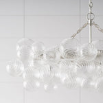 Lumière Cascade Glass Ball Chandelier – Modern Sculptural Pendant Light