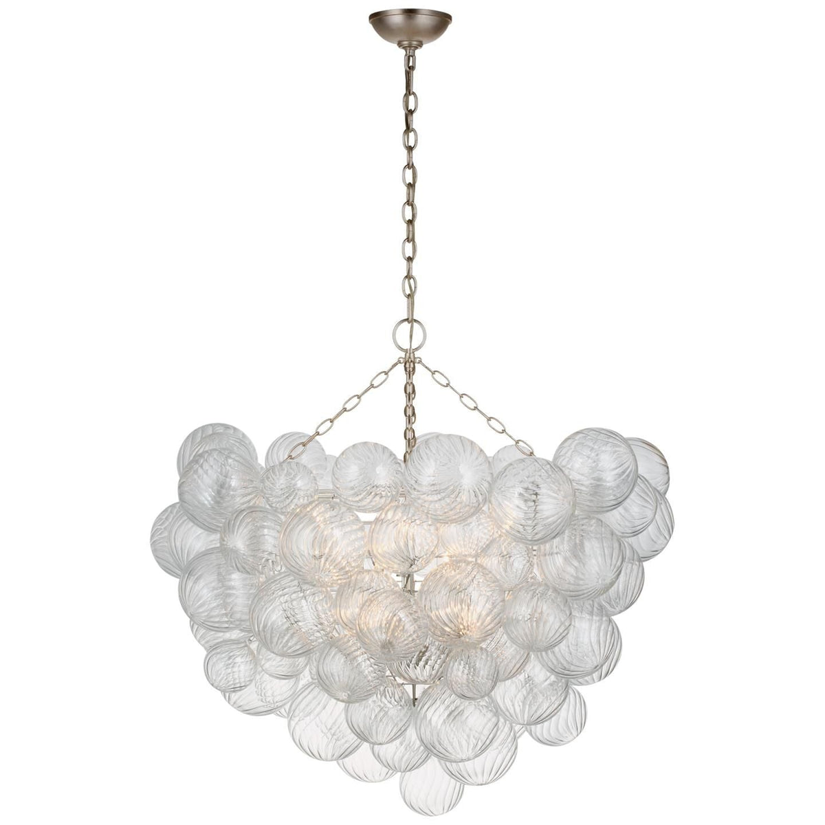 Lumière Cascade Glass Ball Chandelier – Modern Sculptural Pendant Light