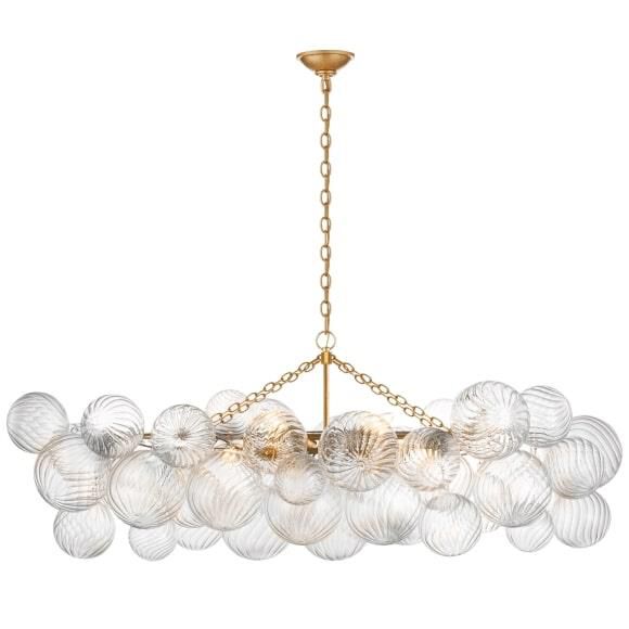 Lumière Cascade Glass Ball Chandelier – Modern Sculptural Pendant Light