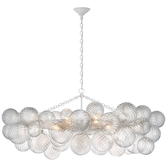 Lumière Cascade Glass Ball Chandelier – Modern Sculptural Pendant Light
