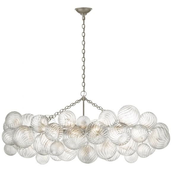 Lumière Cascade Glass Ball Chandelier – Modern Sculptural Pendant Light