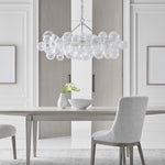 Lumière Cascade Glass Ball Chandelier – Modern Sculptural Pendant Light