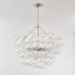 Lumière Cascade Glass Ball Chandelier – Modern Sculptural Pendant Light