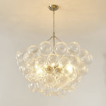 Lumière Cascade Glass Ball Chandelier – Modern Sculptural Pendant Light