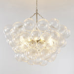 Lumière Cascade Glass Ball Chandelier – Modern Sculptural Pendant Light