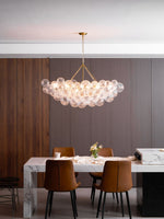 Lumière Cascade Glass Ball Chandelier – Modern Sculptural Pendant Light