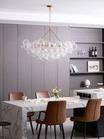 Lumière Cascade Glass Ball Chandelier – Modern Sculptural Pendant Light