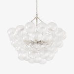Lumière Cascade Glass Ball Chandelier – Modern Sculptural Pendant Light