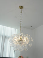 Lumière Cascade Glass Ball Chandelier – Modern Sculptural Pendant Light