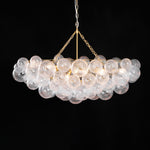 Lumière Cascade Glass Ball Chandelier – Modern Sculptural Pendant Light