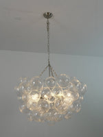 Lumière Cascade Glass Ball Chandelier – Modern Sculptural Pendant Light