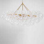 Lumière Cascade Glass Ball Chandelier – Modern Sculptural Pendant Light