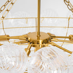 Lumière Cascade Glass Ball Chandelier – Modern Sculptural Pendant Light