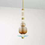 Artisan Glass Bead Linear Pendant Light for Modern Interiors