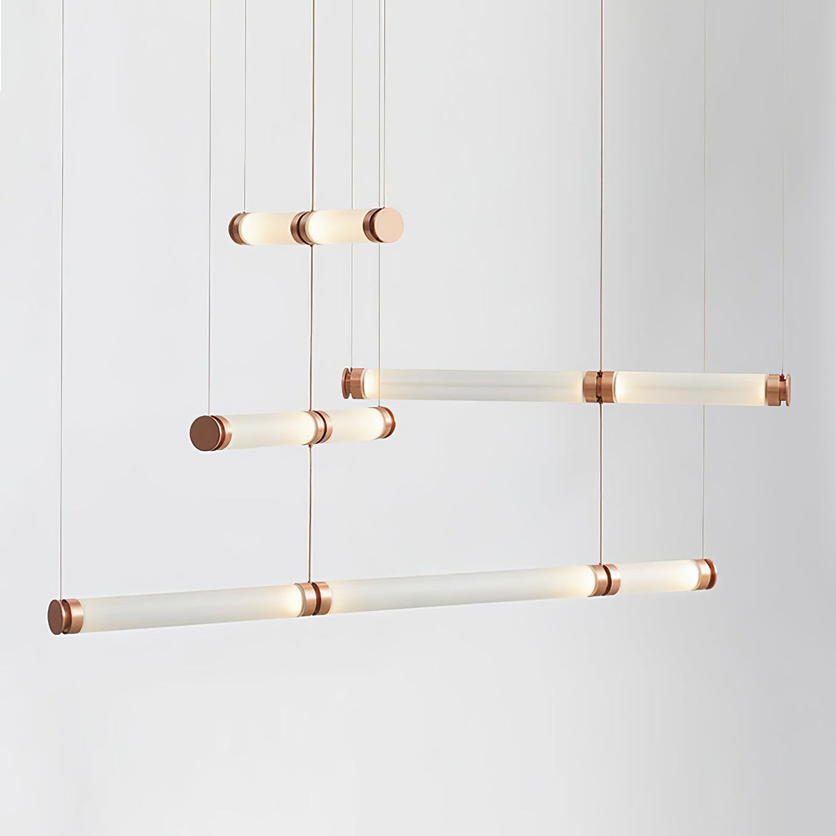 Artisan Glass Bead Linear Pendant Light for Modern Interiors