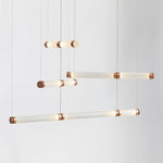 Artisan Glass Bead Linear Pendant Light for Modern Interiors