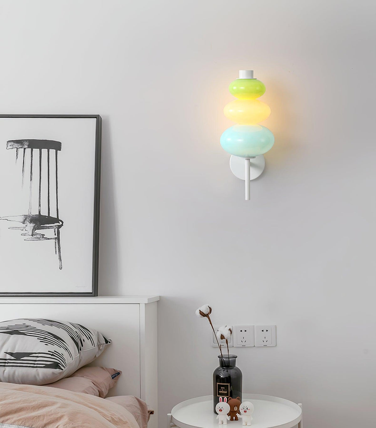 Glass Candy String Wall Lamp