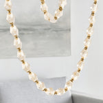 Riviere Glass Chain Chandelier – Modern Linear LED Pendant Light