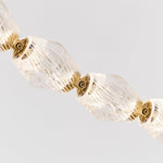 Riviere Glass Chain Chandelier – Modern Linear LED Pendant Light