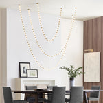 Riviere Glass Chain Chandelier – Modern Linear LED Pendant Light
