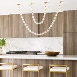 Riviere Glass Chain Chandelier – Modern Linear LED Pendant Light