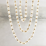 Riviere Glass Chain Chandelier – Modern Linear LED Pendant Light