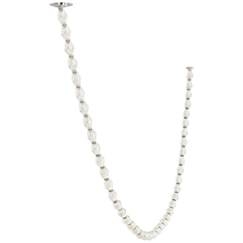 Riviere Glass Chain Chandelier – Modern Linear LED Pendant Light