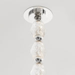 Riviere Glass Chain Chandelier – Modern Linear LED Pendant Light
