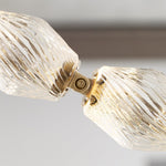 Riviere Glass Chain Chandelier – Modern Linear LED Pendant Light