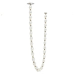 Riviere Glass Chain Chandelier – Modern Linear LED Pendant Light