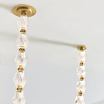 Riviere Glass Chain Chandelier – Modern Linear LED Pendant Light