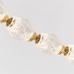 Riviere Glass Chain Chandelier – Modern Linear LED Pendant Light