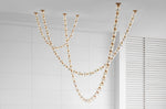 Riviere Glass Chain Chandelier – Modern Linear LED Pendant Light