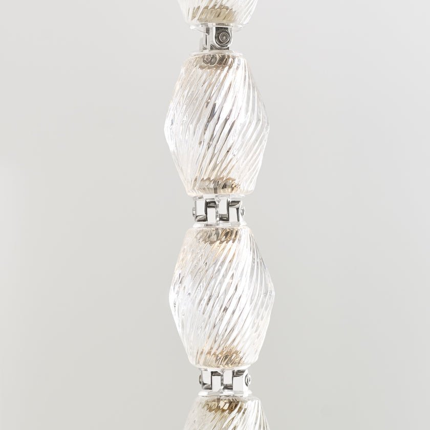 Riviere Glass Chain Chandelier – Modern Linear LED Pendant Light