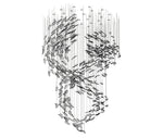 Glass Feathers Flying Chandelier — Modern LED Statement Pendant for Dining & Living Rooms