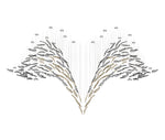Glass Feathers Flying Chandelier — Modern LED Statement Pendant for Dining & Living Rooms